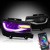 Projector RGB Headlights for Chevy Camaro 14-15