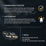 Black LED Projector Headlights for Chevy Camaro 2019