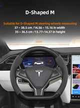 Steering Wheel Cover Suede Carbon for Tesla Model 3