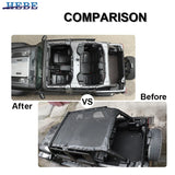 Sunshade Heat Mesh Cover for Jeep Wrangler JL 2018+ Car Interior Accessory HEBE