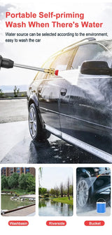 Cordless High Pressure Car Wash Gun 60Bar for All Vehicles 2020-2023