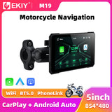 Wireless CarPlay GPS Display for Universal Motorcycle Android Head Unit EKIY