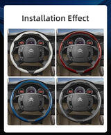 Durable Carbon Fiber Steering Cover for Citroen C4 X