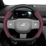 Nio Carbon Fiber Leather Steering Wheel Cover Fit