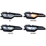 Dual Beam LED Projector Headlights for Camaro 20-24 Car Interior Accessory Vland