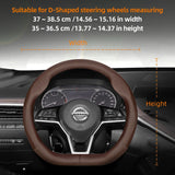 Leather Steering Wheel Cover for Nissan Qashqai Note