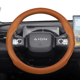 Perforated Leather Steering Wheel Cover for Aion