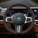 Segmented Suede Steering Wheel Cover for BMW