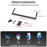 Center Control Phone Holder for Jeep Wrangler JL 2024 Car Interior Accessory HEBE