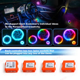 RGB Atmosphere Light Tweeter Speaker App Control Car Kit LED Ambient Light MAGIC COLORM