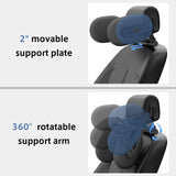 6-Way Adjustable Thickened Memory Foam Car Headrest Neck Pillow, Travel Car Sleeping,Suitable for Kids and Adults Car Interio