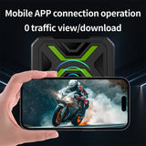 1080P Dual Channel Motorcycle Dashcam with Night Vision Motorcycle GPS JIUYIN