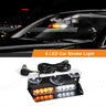 8-LED Windshield Strobe Warning Light Bar
