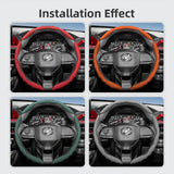 Breathable Wavy Steering Cover for Perodua Myvi Axia Car Interior Accessory Hocasen