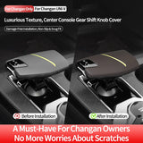For Changan UNI-V (22-) & CS75 (24-) Original Leather Center Gear Shift Knob Cover Anti Scratch Car Interior Tuning Accessori