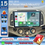 Android 15 Carplay Multimedia Radio for Nissan March Micra Android Head Unit RSNAVI