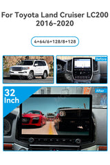 32-Inch Android 13 Multimedia Navigation for Land Cruiser 200 Android Head Unit Aotsr