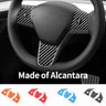 For Tesla Model 3 (2019-) / Model Y Car Steering Wheel Trim Sticker Anti Scratch Carbon Fiber