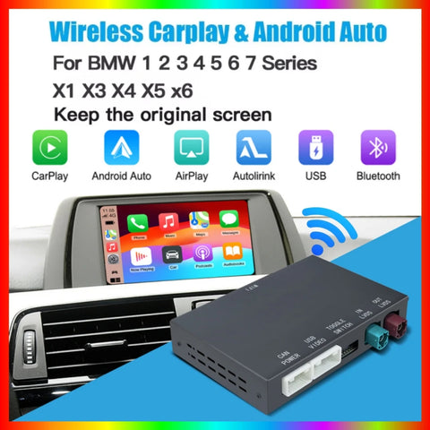 Wireless CarPlay Android Auto Decoder for BMW CIC System CarPlay Retrofit Module OEM