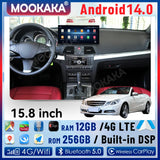 15.8" Android 14 Multimedia System for Mercedes Benz E W212 Android Head Unit Aotsr