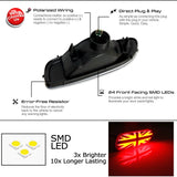 Pair Union Jack LED Fog Lamps for MINI R56-R59 Car Interior Accessory iJDM