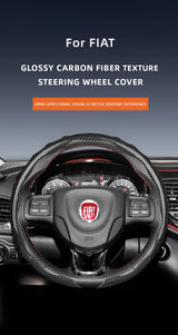 Carbon Fiber Wheel Cover for Fiat 500 Punto Car Interior Accessory Hocasen