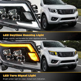 LED Headlights Turn Signal DRL for Navara 2014-2021 Car Interior Accessory MAGIC COLORM