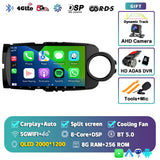 2K QLED Android Head Unit for Toyota Yaris 2012-2017