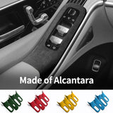 Car Window Control Panel Frame Trim Sticker for Mercedes (W223) S-Class Interior Accessories Made of Alcantara Interior Acces