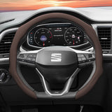 Perforated Leather Wheel Cover for Seat Ibiza Ateca Leon