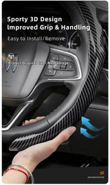 Snap-On Carbon Fiber Wheel Cover for Buick Encore Car Interior Accessory Hocasen