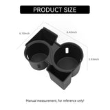 KIA EV9 2024 2025 Center Console Cup Holder TPE Shock-Absorbing Storage Tray Tidying Car Accessories Black Car Interior Acces