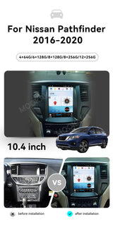 10.4-Inch Android 15 GPS Navigation for Nissan Pathfinder 2016–2020 Android Head Unit Aotsr