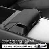 2025 2026 Tesla Model Y Launch Juniper/ Model 3 2025 Car Glasses Tray Center Console Armrest Storage Box Organizer Car Interi