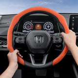 Suede Snap-On Steering Wheel Cover for Honda Civic Car Interior Accessory Hocasen