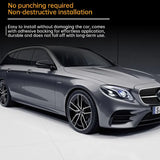 For Mercedes Benz E Class E300L E43 AMG E200L 16-20 Car Front Wind Knife Sticker Optimized Airflow Exterior Accessories Exter