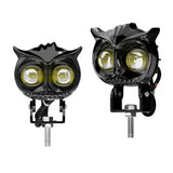 Motorcycle Car LED Headlight Owl Design Auxiliary Spotlight Off-Road Work Light Driving Fog Lamp For ATV Scooter UTV LED Head