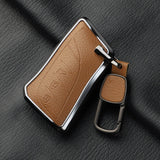 Aluminum Alloy Goatskin Car Key Case Cover For Lexus
