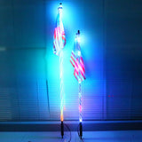 3/4/5FT LED Whip Light RGB RZR LED Lamp Waterproof Bendable Remote Control Multi-color Super Bright Flag Light for SUV ATV La
