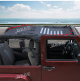 PVC Top Sunshade Cover for Jeep Wrangler JK 07-17