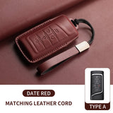 Leather Car Key Case Cover For GAC Trumpchi GA6 SGS7 GA4 GS5 GS3 GS4 GM8 GA3 Legend GS8 Empow J14 J15 J16 J11 J12 J13 Keychain