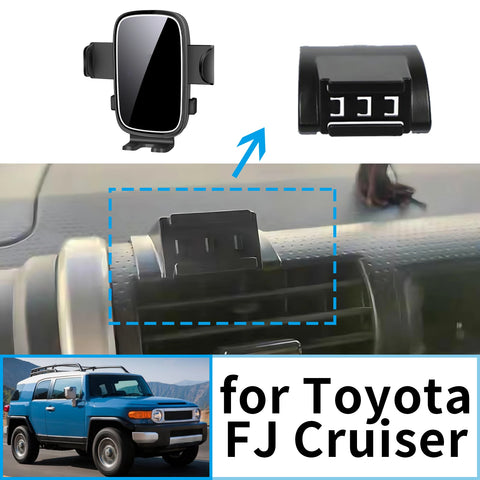 Stable Clip-On Phone Holder Mount for Toyota FJ Cruiser Car Phone Holder CATUSIKI
