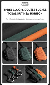 Suede Car Key Case Cover For Cadillac Car Accessory OEM