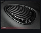 Carbon Fiber Dashboard AC Vent Trim for Mini Cooper Car Interior Accessory GMUNI