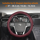 Breathable Leather Steering Wheel Cover for MG Models