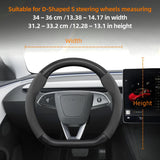 Steering Wheel Cover Matte Carbon for Tesla Model 3