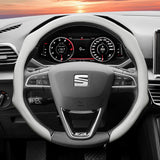 Perforated Leather Wheel Cover for Seat Ibiza Ateca Leon