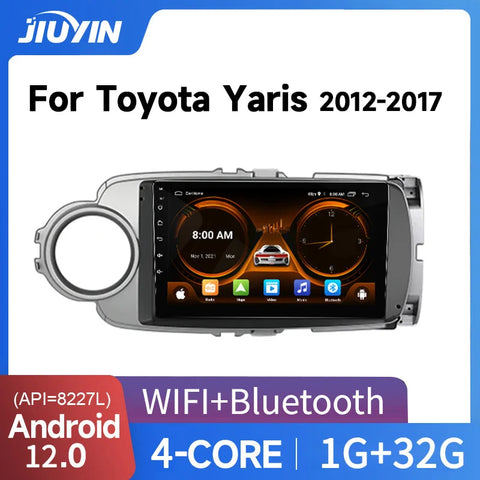 9-Inch AI Voice Android Radio for Toyota Yaris 2012–2017 Android Head Unit JIUYIN