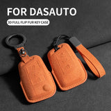Suede Car Remote Key Case Cover for Volkswagen Golf Car Interior Accessory OEM