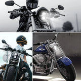 7 Inch Universal Motorcycle Led Headlight for Harley Davidson Softail Slim Fat Boy Lada Niva4X4 Uaz 12V 24V Car Interior Acce